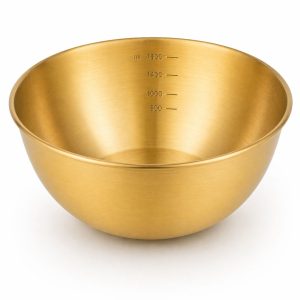 ZARİF ÇELİK KASE GOLD 1800ml*160